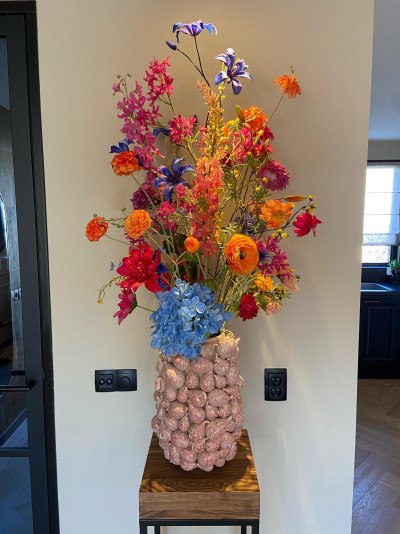 Fijg met bloemen